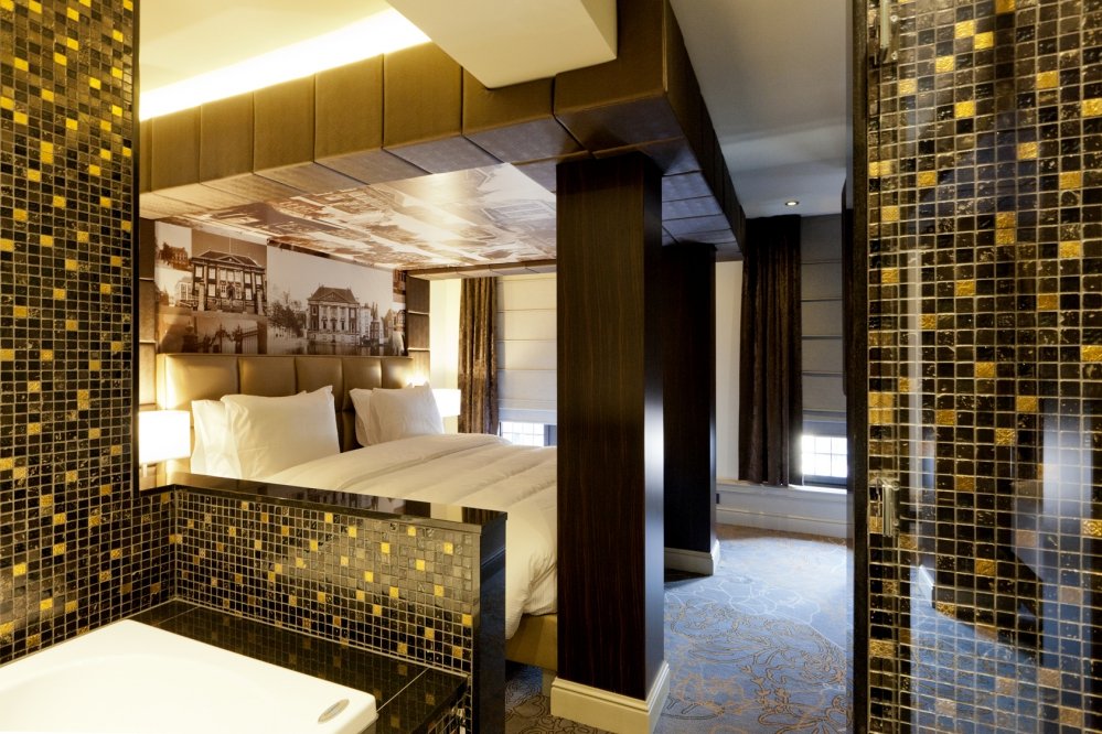 Bathroom adjacent to sleeping area